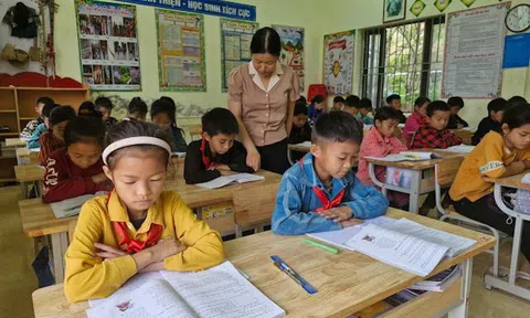 Hà Giang: Trường PTDTBT tiểu học Nàn Ma (Xín Mần) chăm lo bữa ăn bán trú cho học sinh